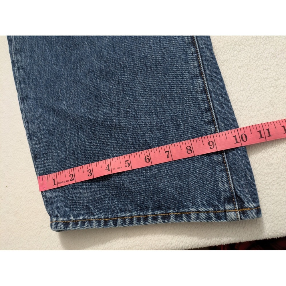 FRAME The Bubble Barrel Leg High Waist Curved Leg Jeans Blue Denim 31 - Picture 11 of 12
